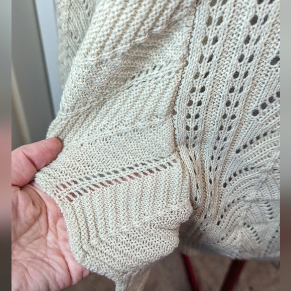 Miss Sparkling szXL super-soft cream ruffle sweater EUC - Picture 3 of 8